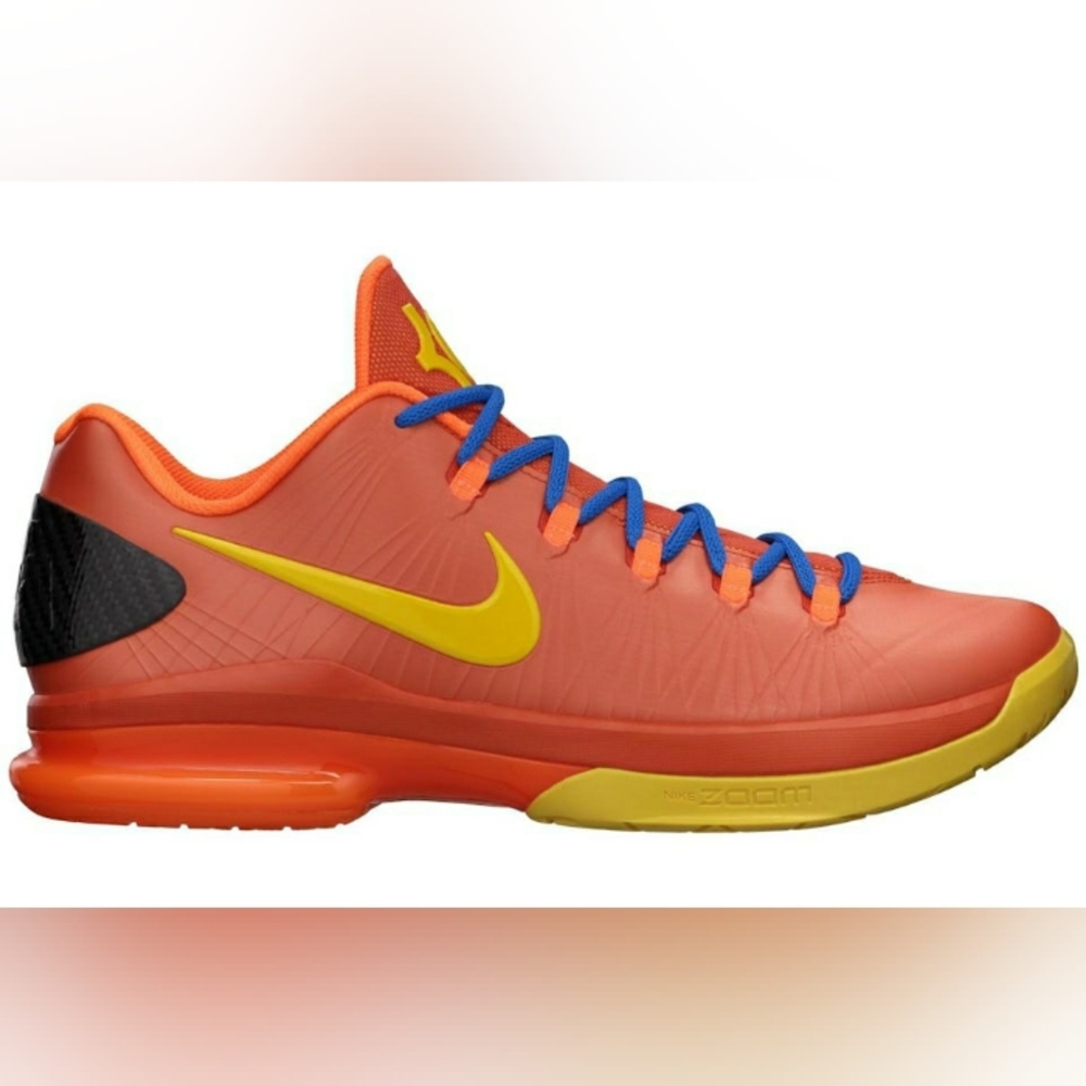 NIKE KD 5 Elite Size 12 Men's Shoes Basketball Team Orange Rare